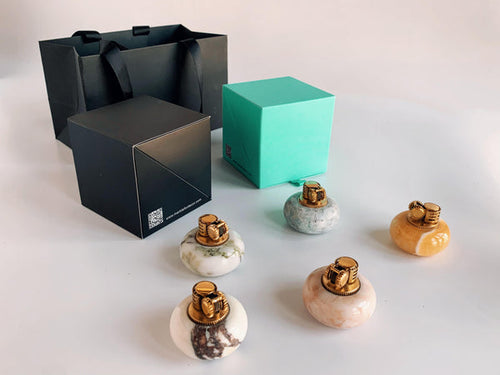 Natural Marble Stone Lighter – Premium Refillable Butane Lighter